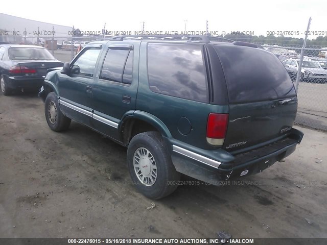 1GKDT13W9V2541871 - 1997 GMC JIMMY GREEN photo 3