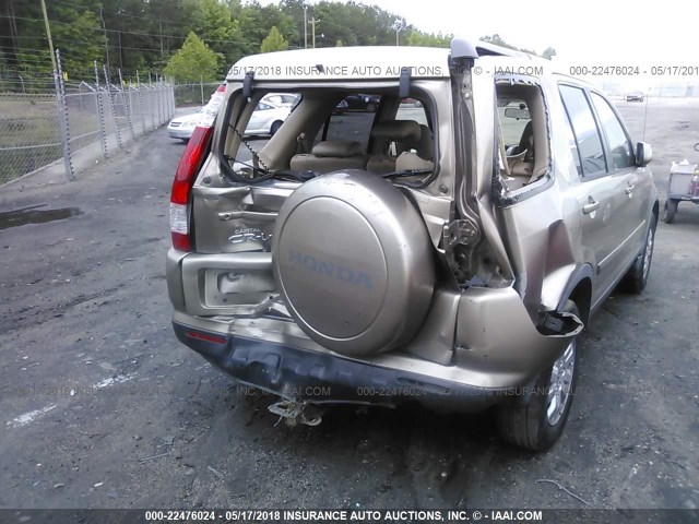 JHLRD78976C000241 - 2006 HONDA CR-V SE/EX Pewter photo 6