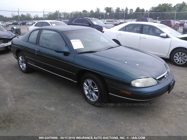 2G1WW12MXX9297205 - 1999 CHEVROLET MONTE CARLO LS მწვანე ფოტო 1