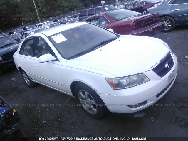 5NPEU46C66H174492 - 2006 HYUNDAI SONATA GLS/LX WHITE photo 1