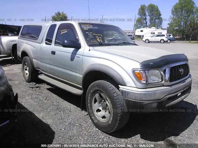 5TEWM72N13Z289653 - 2003 TOYOTA TACOMA XTRACAB SILVER photo 1