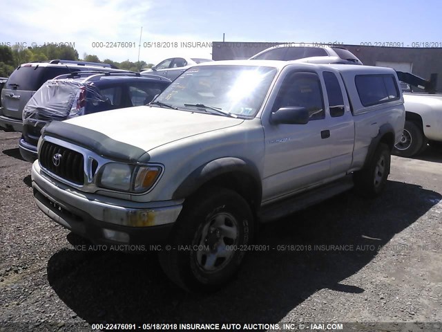 5TEWM72N13Z289653 - 2003 TOYOTA TACOMA XTRACAB SILVER photo 2