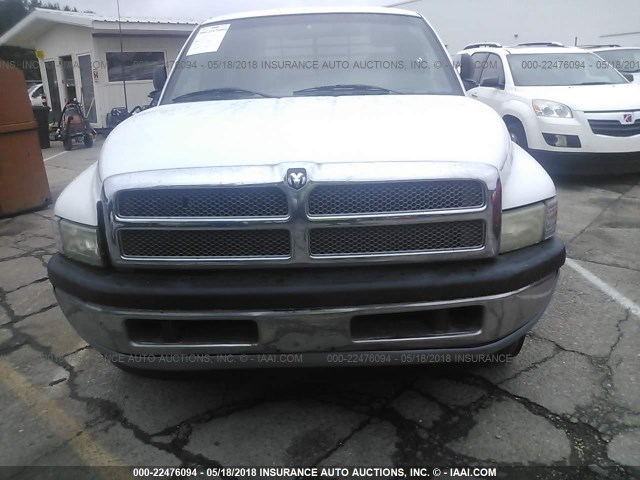 1B7KC23D6WJ144780 - 1998 DODGE RAM 2500 WHITE photo 6