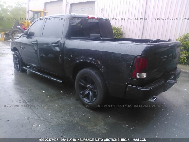 1C6RR7MT9HS855362 - 2017 RAM 1500 SPORT BLACK photo 3