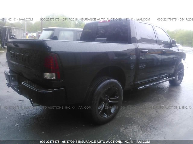 1C6RR7MT9HS855362 - 2017 RAM 1500 SPORT BLACK photo 4