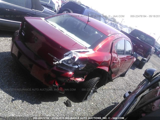 1B3CC4FB3AN144572 - 2010 DODGE AVENGER SXT RED photo 4