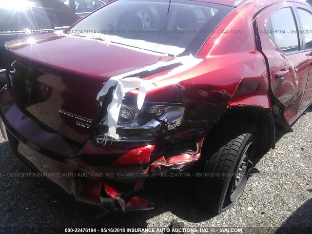 1B3CC4FB3AN144572 - 2010 DODGE AVENGER SXT RED photo 6