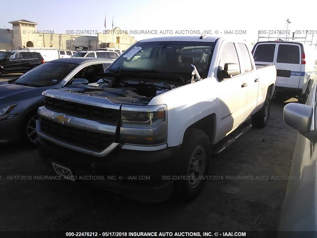 1GCVKNEC8HZ356168 - 2017 CHEVROLET SILVERADO K1500/K1500 LS WHITE photo 2