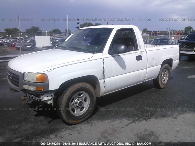 1GTEC14X24Z150297 - 2004 GMC NEW SIERRA C1500 WHITE photo 2