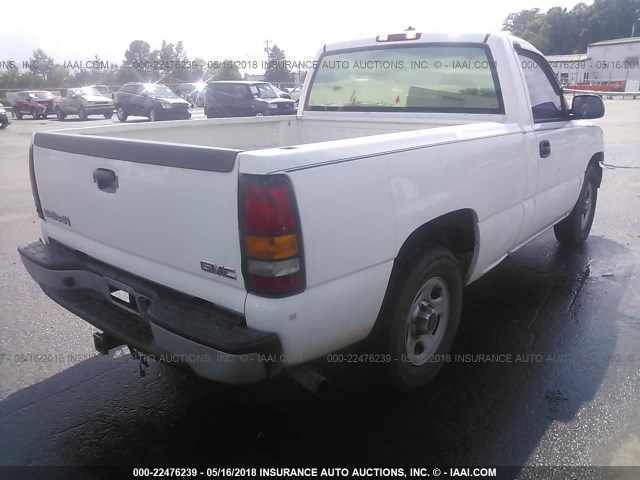 1GTEC14X24Z150297 - 2004 GMC NEW SIERRA C1500 WHITE photo 4