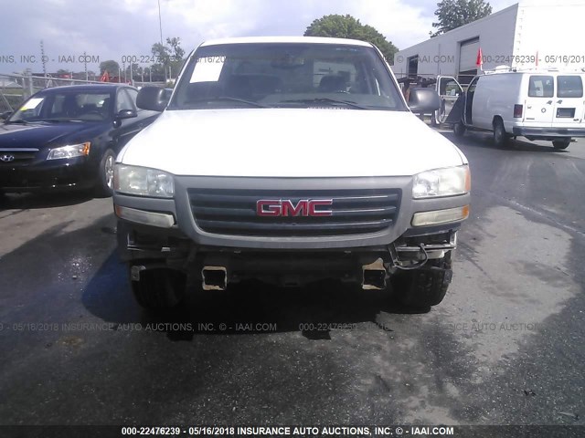 1GTEC14X24Z150297 - 2004 GMC NEW SIERRA C1500 WHITE photo 6