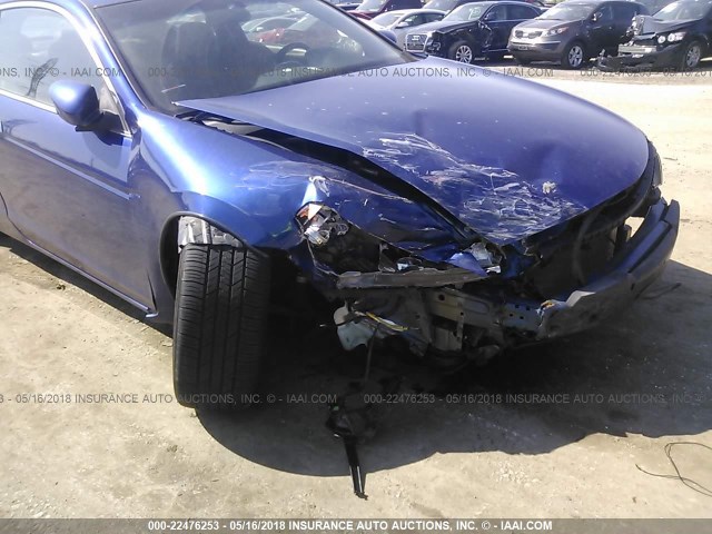 1HGCS22879A006988 - 2009 HONDA ACCORD EXL BLUE photo 6