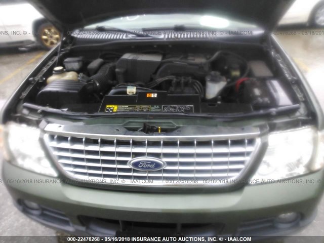 1FMZU73K63UA36513 - 2003 FORD EXPLORER XLT/XLT SPORT/NBX GREEN photo 10