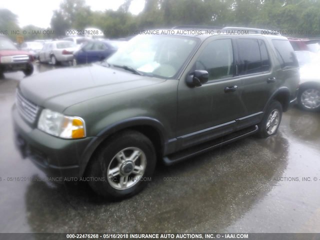 1FMZU73K63UA36513 - 2003 FORD EXPLORER XLT/XLT SPORT/NBX GREEN photo 2