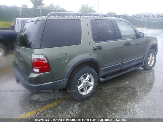 1FMZU73K63UA36513 - 2003 FORD EXPLORER XLT/XLT SPORT/NBX GREEN photo 4