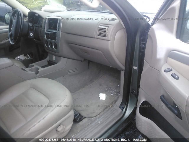 1FMZU73K63UA36513 - 2003 FORD EXPLORER XLT/XLT SPORT/NBX GREEN photo 5