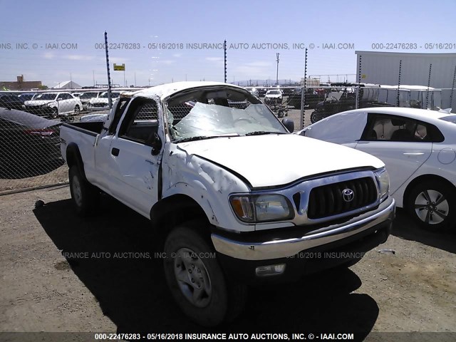 5TESN92N82Z891312 - 2002 TOYOTA TACOMA XTRACAB PRERUNNER თეთრი ფოტო 1
