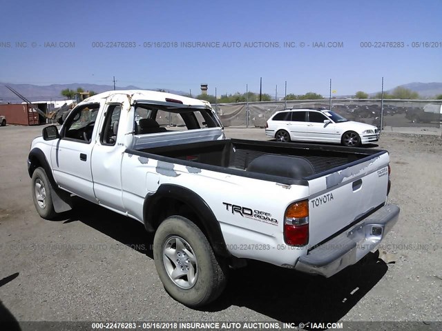 5TESN92N82Z891312 - 2002 TOYOTA TACOMA XTRACAB PRERUNNER თეთრი ფოტო 3