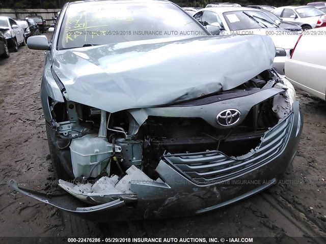 4T1BE46K87U670940 - 2007 TOYOTA CAMRY NEW GENERAT CE/LE/XLE/SE GREEN photo 6