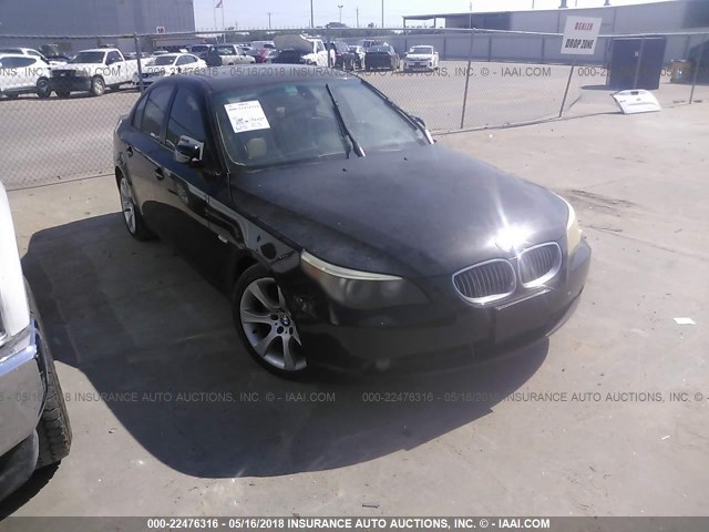 WBANB33505CN66803 - 2005 BMW 545 I BLACK photo 1