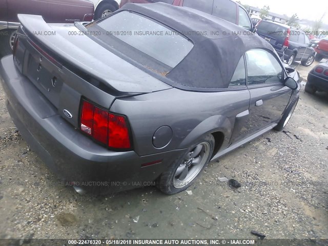 1FAFP45XX4F160950 - 2004 FORD MUSTANG GT GRAY photo 4