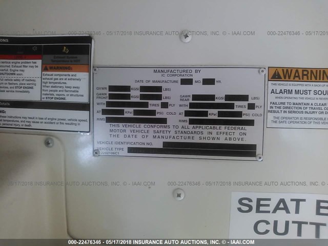 4DRBWAAR18A579625 - 2008 IC CORPORATION 3000 未知 照片 9