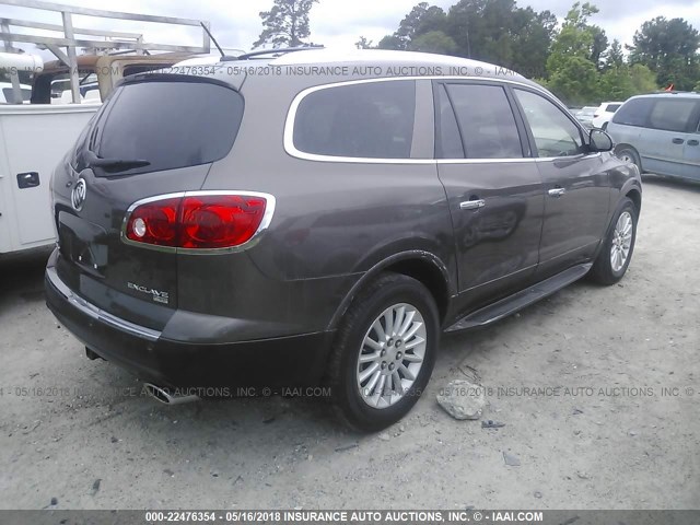 5GAER23D59J128684 - 2009 BUICK ENCLAVE CXL BROWN photo 4