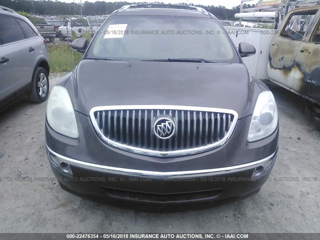 5GAER23D59J128684 - 2009 BUICK ENCLAVE CXL Marron photo 6