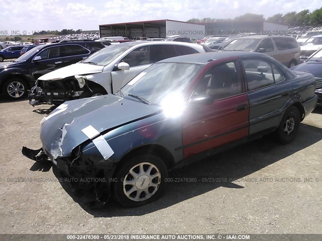 1Y1SK5369RZ087188 - 1994 GEO PRIZM LSI GREEN photo 2