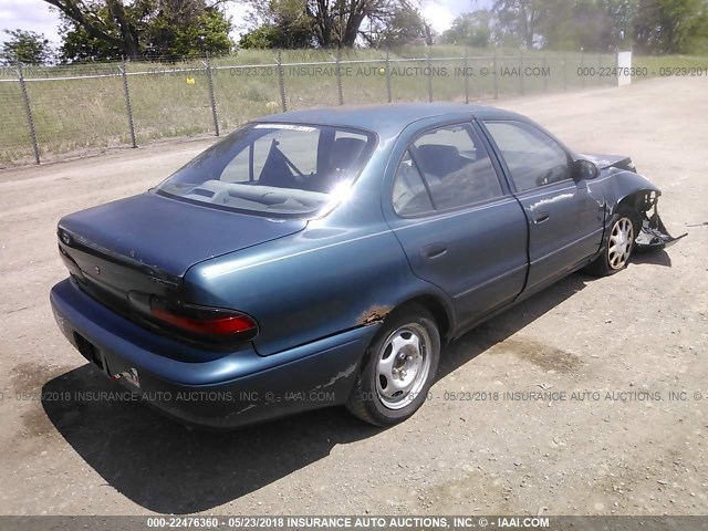 1Y1SK5369RZ087188 - 1994 GEO PRIZM LSI GREEN photo 4