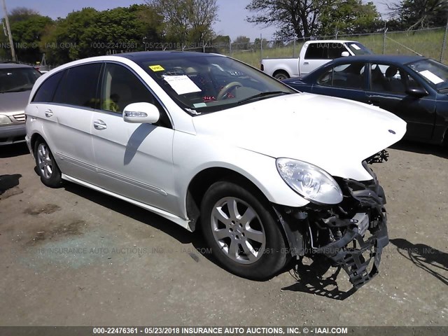 4JGCB65E77A054068 - 2007 MERCEDES-BENZ R 350 WHITE photo 1