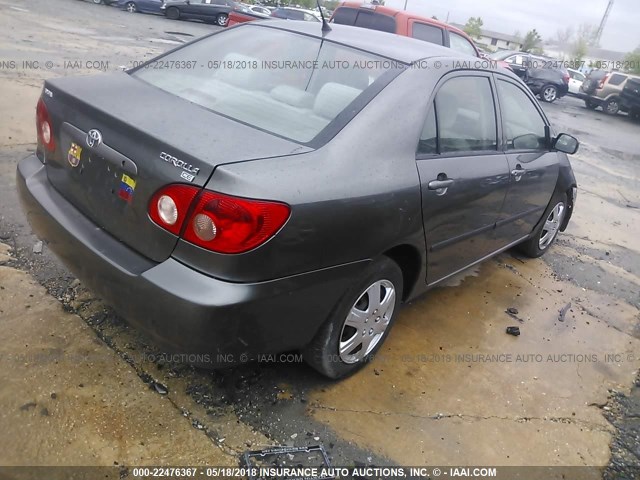 2T1BR32E85C436052 - 2005 TOYOTA COROLLA CE/LE/S GRAY photo 4