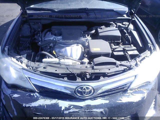 4T1BF1FKXCU073312 - 2012 TOYOTA CAMRY SE/LE/XLE Dark Blue photo 10