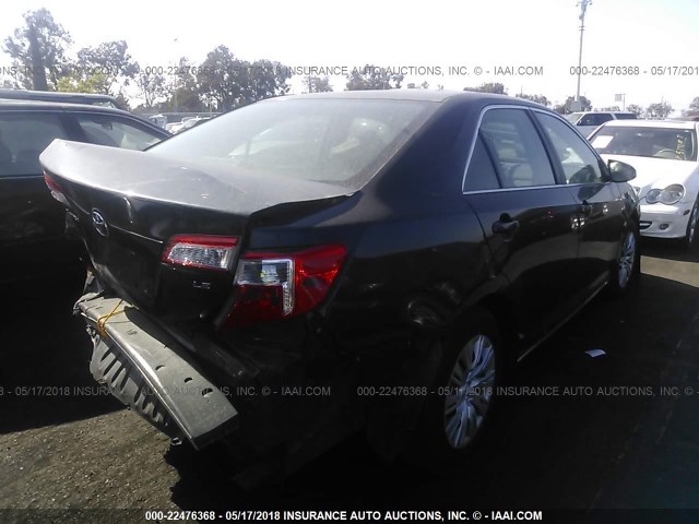 4T1BF1FKXCU073312 - 2012 TOYOTA CAMRY SE/LE/XLE 深蓝色 照片 4