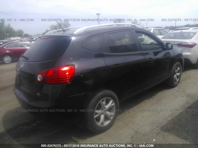 JN8AS58T29W327007 - 2009 NISSAN ROGUE S/SL BLACK photo 4