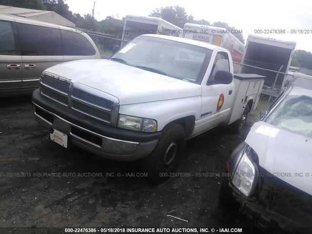 3B7KC26Z61M547838 - 2001 DODGE RAM 2500 WHITE photo 2