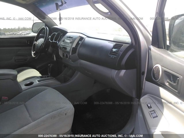 5TELU42NX7Z377964 - 2007 TOYOTA TACOMA DOUBLE CAB ვერცხლისფერი ფოტო 5