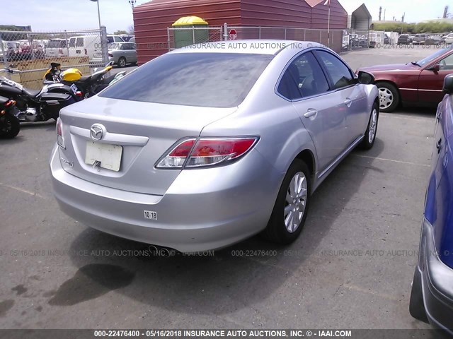 1YVHZ8DH7C5M32951 - 2012 MAZDA 6 I SILVER photo 4