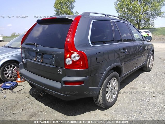 YV4CZ852161281723 - 2006 VOLVO XC90 V8 GRAY photo 4