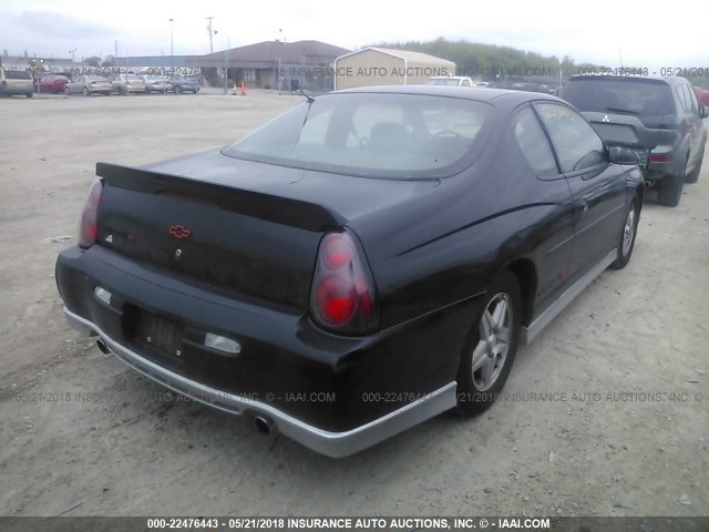 2G1WX12K739118270 - 2003 CHEVROLET MONTE CARLO SS BLACK photo 4