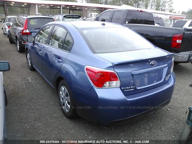 JF1GJAA67GH002690 - 2016 SUBARU IMPREZA BLUE photo 3