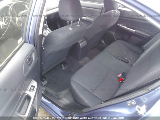 JF1GJAA67GH002690 - 2016 SUBARU IMPREZA BLUE photo 8