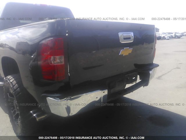 3GCPKSE77CG146423 - 2012 CHEVROLET SILVERADO K1500 LT BLACK photo 6