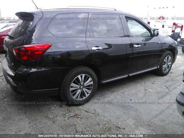 5N1DR2MN0JC635546 - 2018 NISSAN PATHFINDER S/SV/SL/PLATINUM 黑色 照片 4