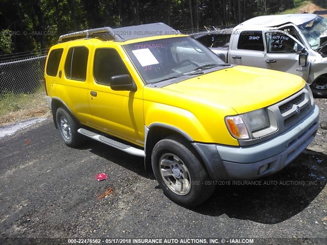 5N1ED28TXYC609302 - 2000 NISSAN XTERRA XE/SE YELLOW photo 1