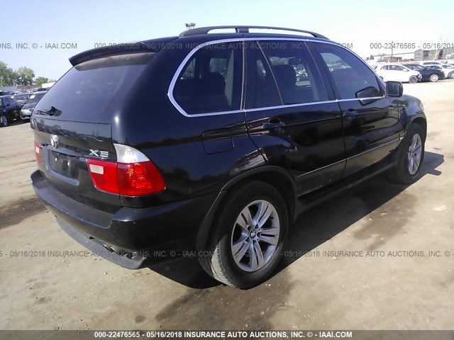 5UXFB53556LV23903 - 2006 BMW X5 4.4I BLACK photo 4