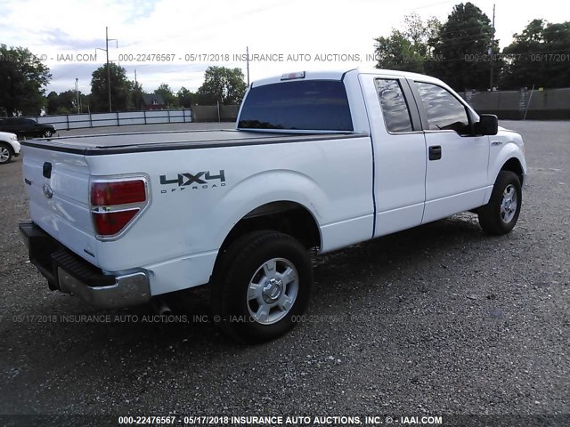 1FTFX1EF2CFA46052 - 2012 FORD F150 SUPER CAB WHITE photo 4