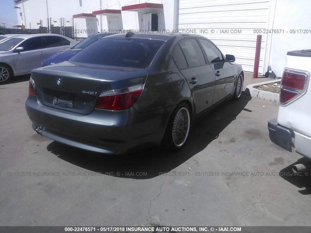WBANB33574B107482 - 2004 BMW 545 I GRAY photo 4