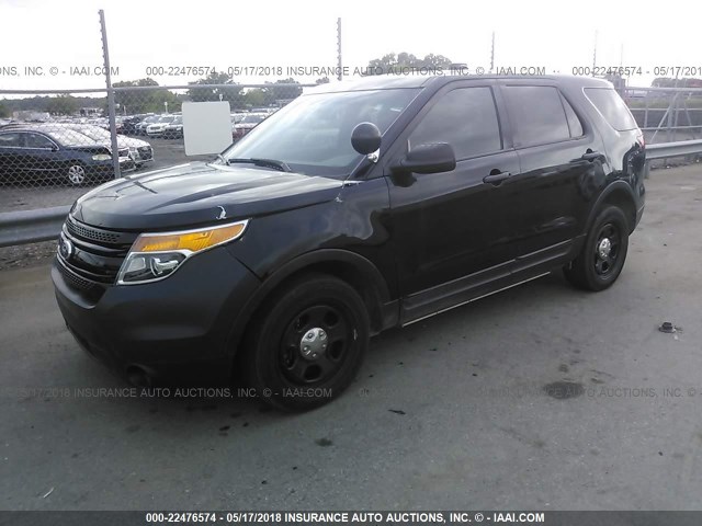 1FM5K8AR9FGB12903 - 2015 FORD EXPLORER POLICE INTERCEPTOR BLACK photo 2