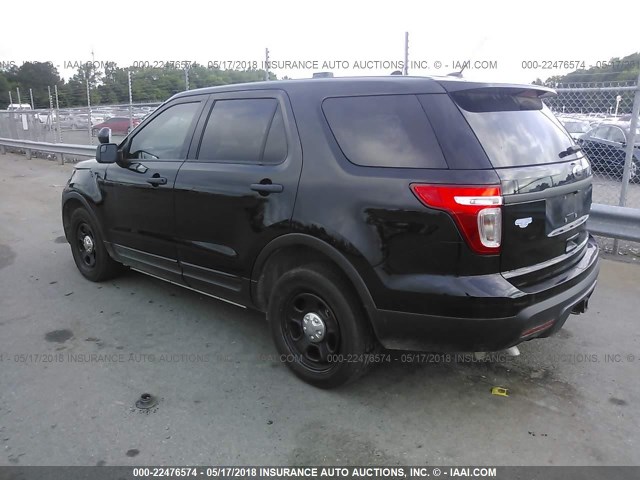 1FM5K8AR9FGB12903 - 2015 FORD EXPLORER POLICE INTERCEPTOR BLACK photo 3